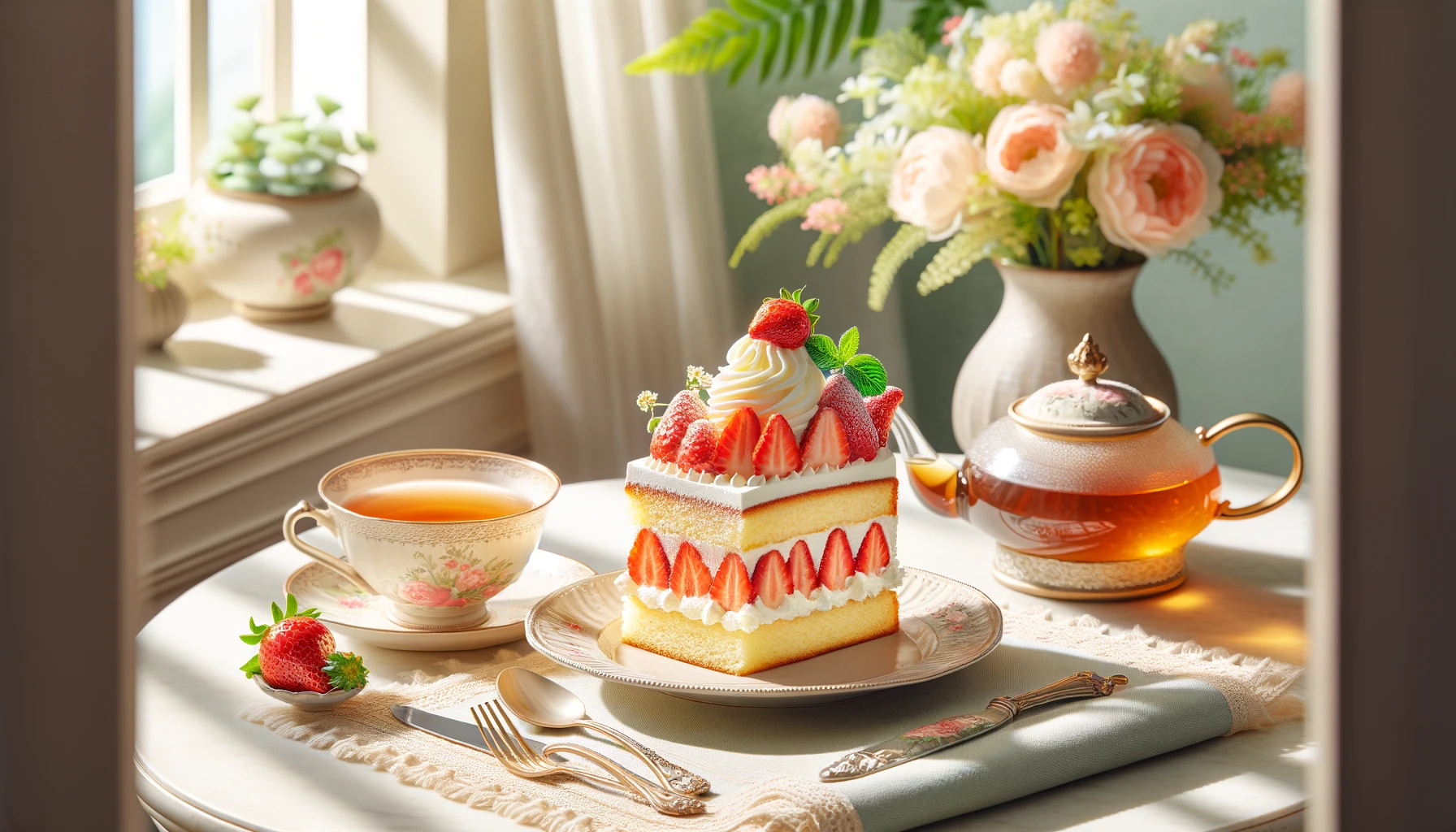 イチゴのショートケーキ